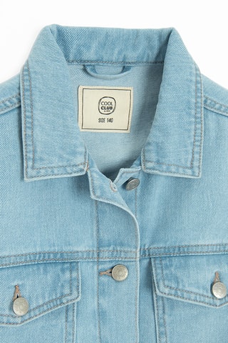 Casaco de ganga - Azul-celeste