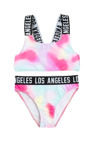 Biquíni tie and dye - Rosa e malva