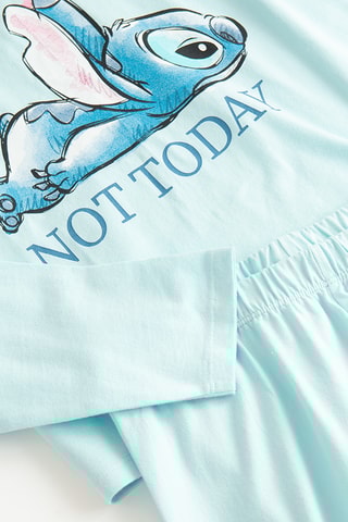 Pijama Stitch Lilo e Stitch Disney - Azul-celeste