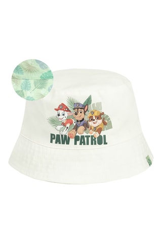 Chapéu à pescador reversível Patrulha Pata - Verde-claro