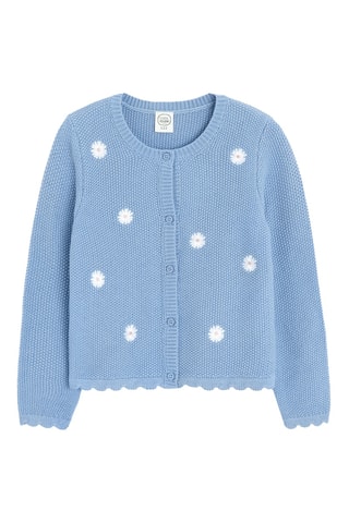 Casaco de malha - Azul-celeste