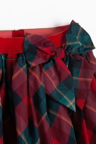 Saia plissada - Vermelho