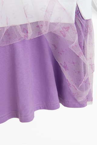 Vestido efeito ilusório Stitch Lilo e Stitch Disney - Branco