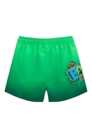 Calções de banho Minecraft - Verde-claro