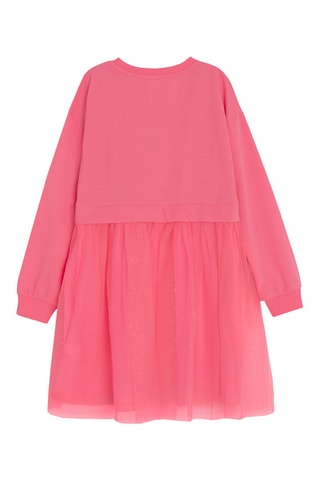 Vestido efeito ilusório - Rosa