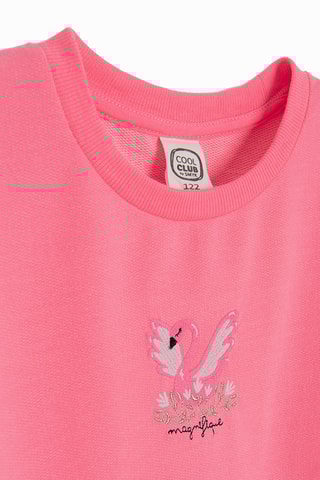 Vestido efeito ilusório - Rosa