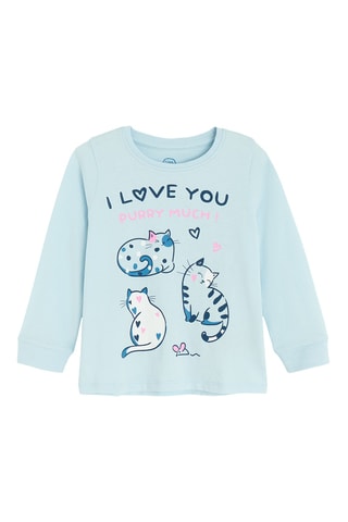 Pijama - Azul-celeste