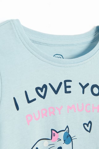 Pijama - Azul-celeste