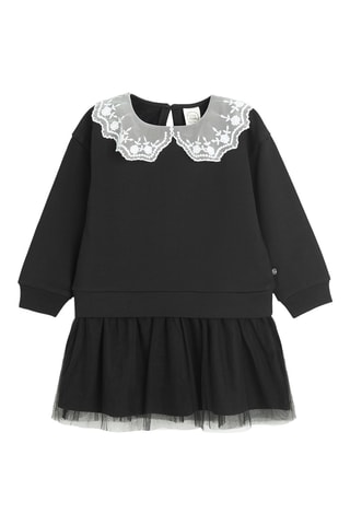 Vestido efeito ilusório - Preto