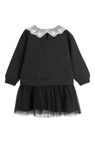 Vestido efeito ilusório - Preto