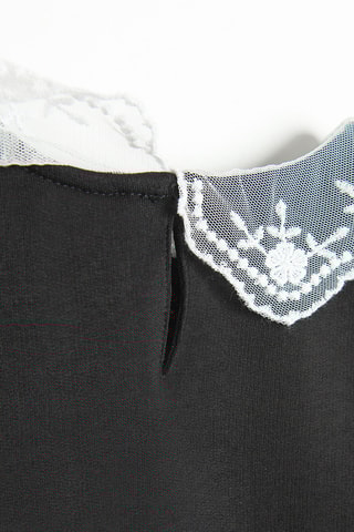 Vestido efeito ilusório - Preto