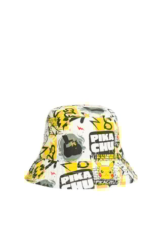 Chapéu à pescador reversível Pikachu Pokémon - Amarelo