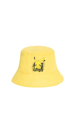 Chapéu à pescador reversível Pikachu Pokémon - Amarelo