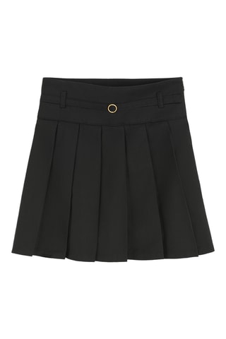 Saia plissada - Preto