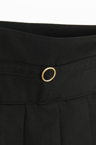 Saia plissada - Preto
