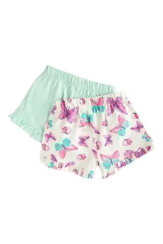 2 calções - Verde-água e branco