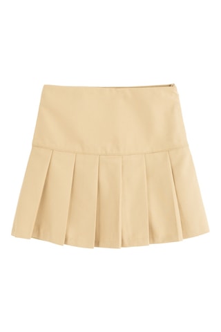 Saia plissada - Bege
