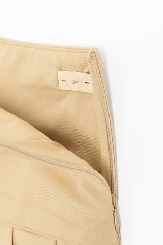 Saia plissada - Bege