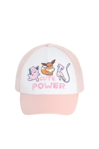 Boné Pokémon - Branco e rosa