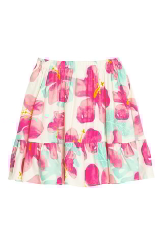 Camisola de alças e saia - Branco e rosa