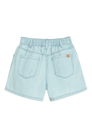 Saia-calção de ganga - Azul