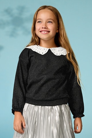 Saia plissada - Prateado