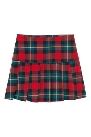 Saia plissada - Vermelho