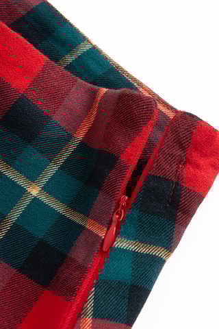 Saia plissada - Vermelho