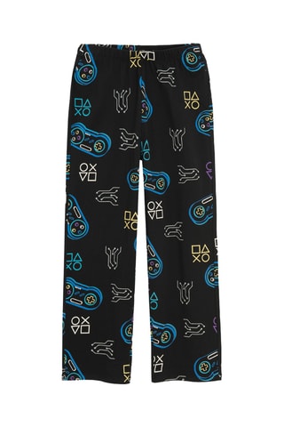 Pijama 4 peças - Preto e branco