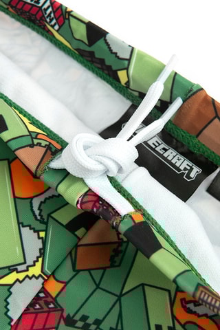 Calções de banho Minecraft - Verde