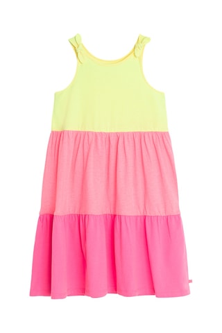 Vestido - Amarelo e rosa