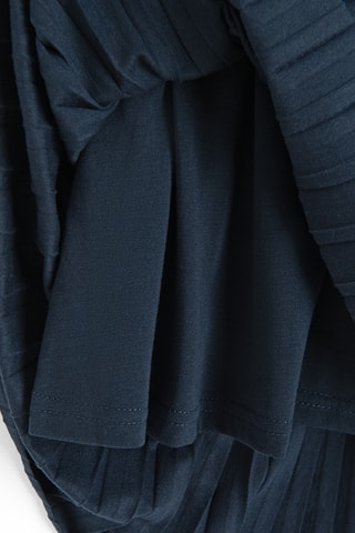 Saia plissada - Azul-marinho