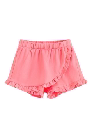 T-shirt e calções - Branco e rosa