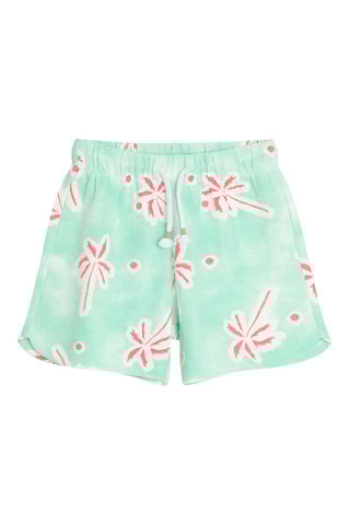 Calções tie and dye - Verde-claro