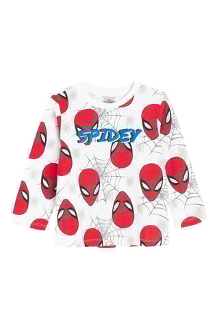Pijama Spider man Avengers - Branco e azul-real