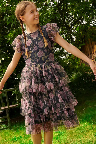 Vestido - Preto e rosa