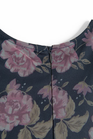 Vestido - Preto e rosa