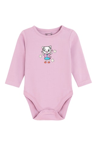 3 bodies Kicia Kocia - Rosa e branco