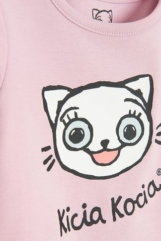 3 bodies Kicia Kocia - Rosa e branco