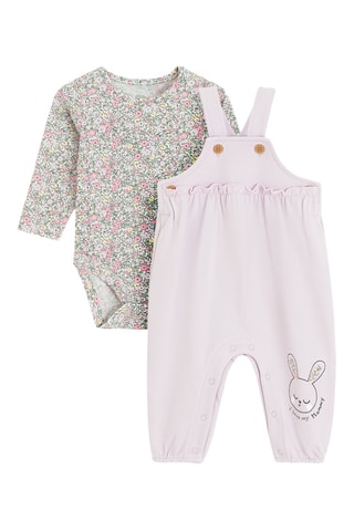 Body e macacão integral - Rosa