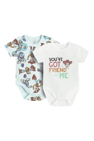 2 bodies Woody e Buzz Lightyear Toy Story Disney Pixar - Azul-celeste e branco