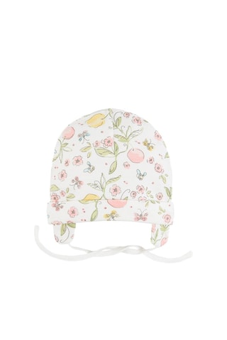 2 gorros aviador em algodão biológico - Amarelo