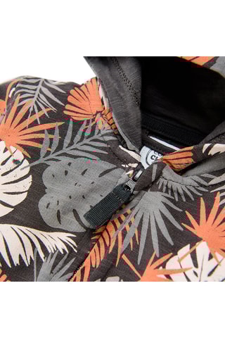 Sweat com capuz Antracite e laranja