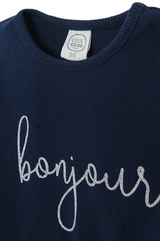 Vestido efecto doble prenda - Azul marino