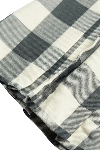 Saia plissada - Cinzento-escuro e cru