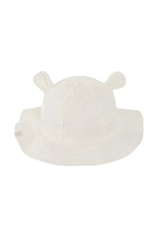 Chapéu à pescador com orelhas Cru