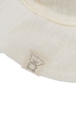 Chapéu à pescador com orelhas Cru