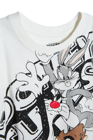T-shirt Looney Tunes Branco