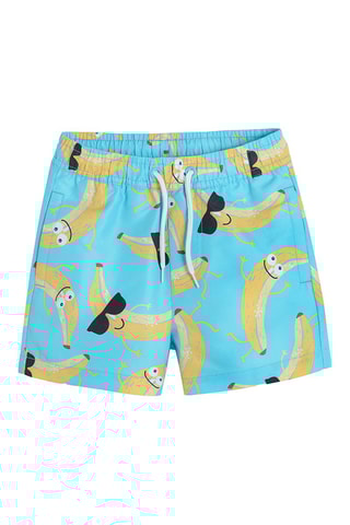 Calções de banho Azul-claro e amarelo