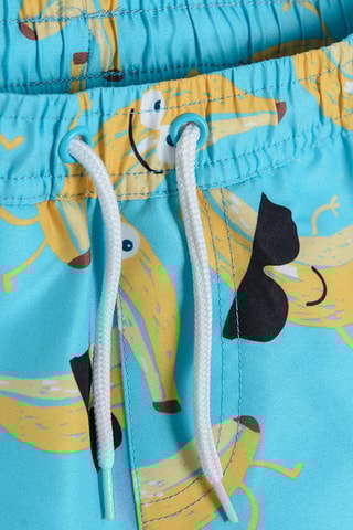 Calções de banho Azul-claro e amarelo